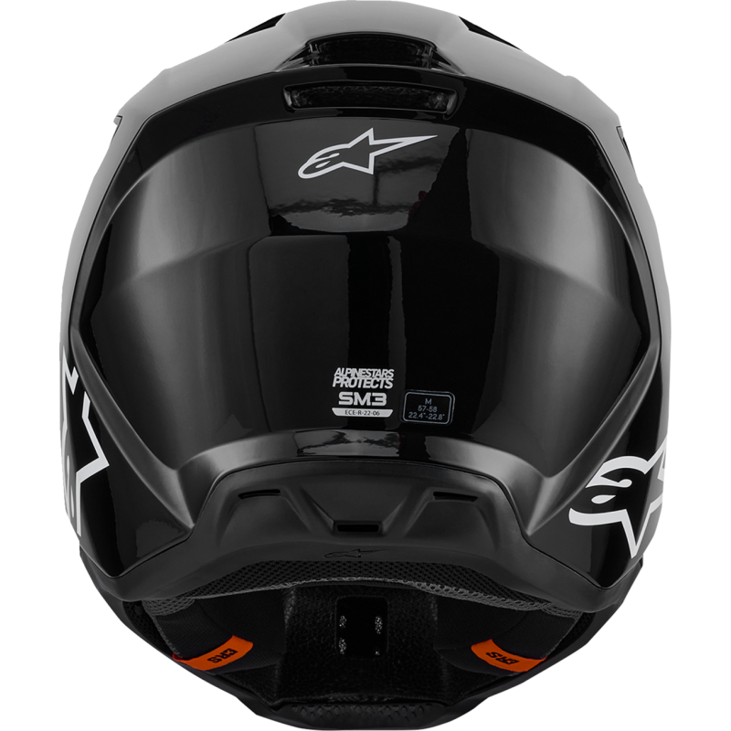 Alpinestars S-M3 Supertech Helmet - Solids - Black Glossy - Size S