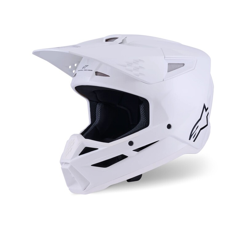 Alpinestars S-M3 Supertech Helmet - Solids - White Glossy - Size M