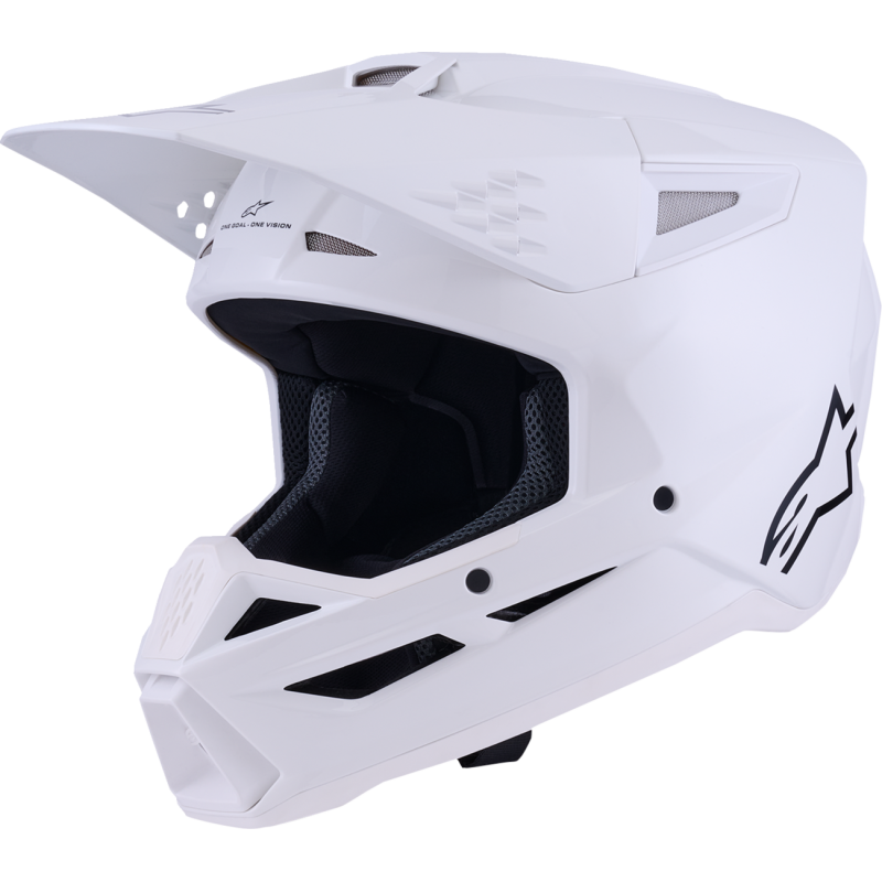 Alpinestars S-M3 Supertech Helmet - Solids - White Glossy - Size L
