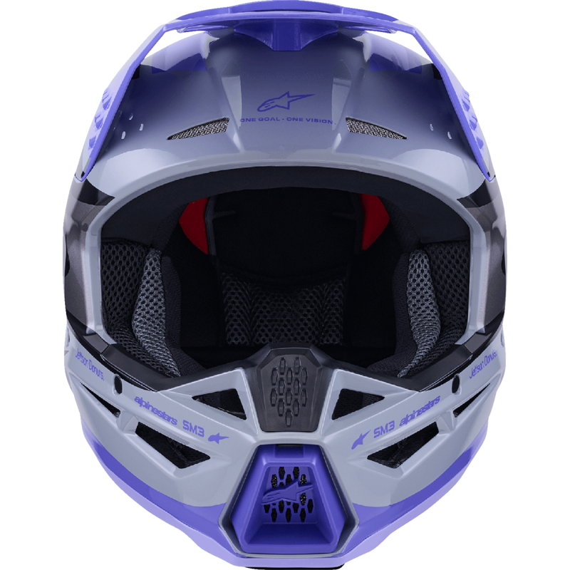 Alpinestars S-M3 Supertech Helmet - Jettson - Gray/Purple/Black - Size S