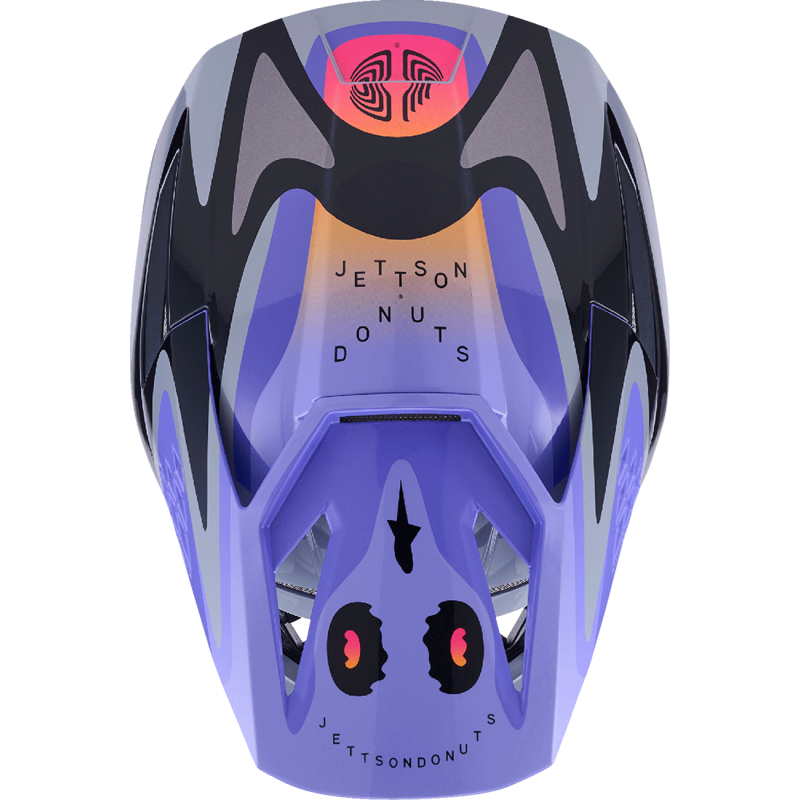 Alpinestars S-M3 Supertech Helmet - Jettson - Gray/Purple/Black - Size L