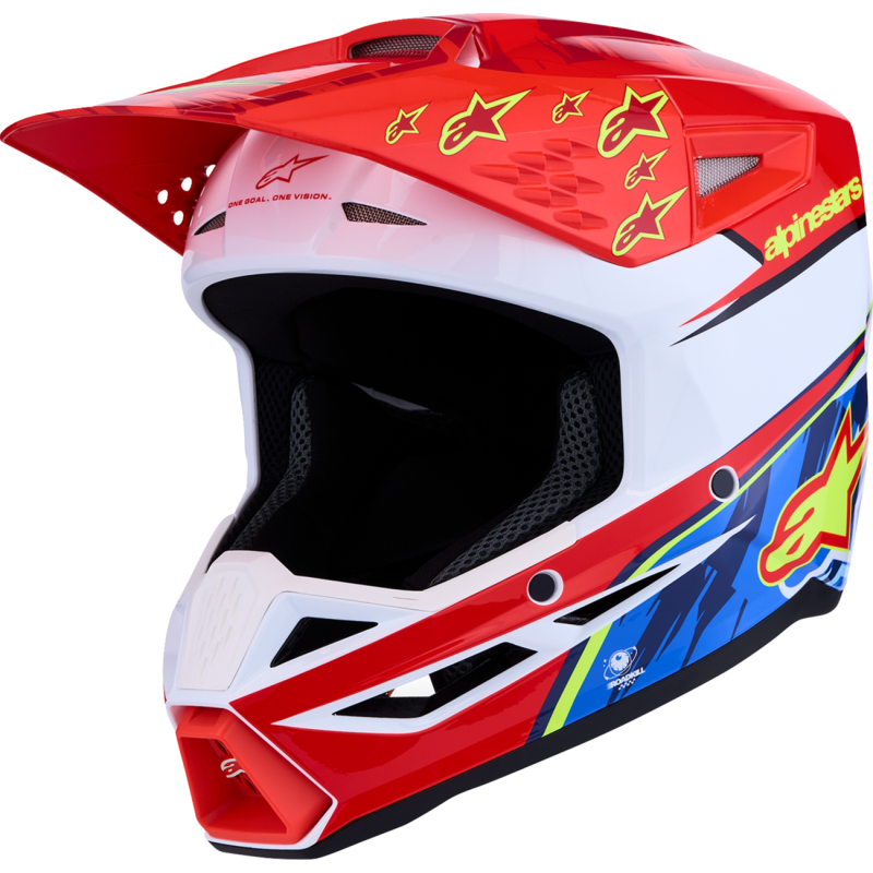 Alpinestars S-M3 Supertech Falcon Helmet - Red/White/Blue - Size S