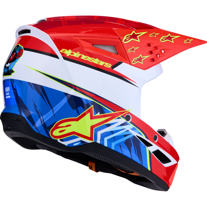 Alpinestars S-M3 Supertech Falcon Helmet - Red/White/Blue - Size S