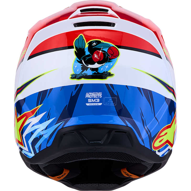 Alpinestars S-M3 Supertech Falcon Helmet - Red/White/Blue - Size M