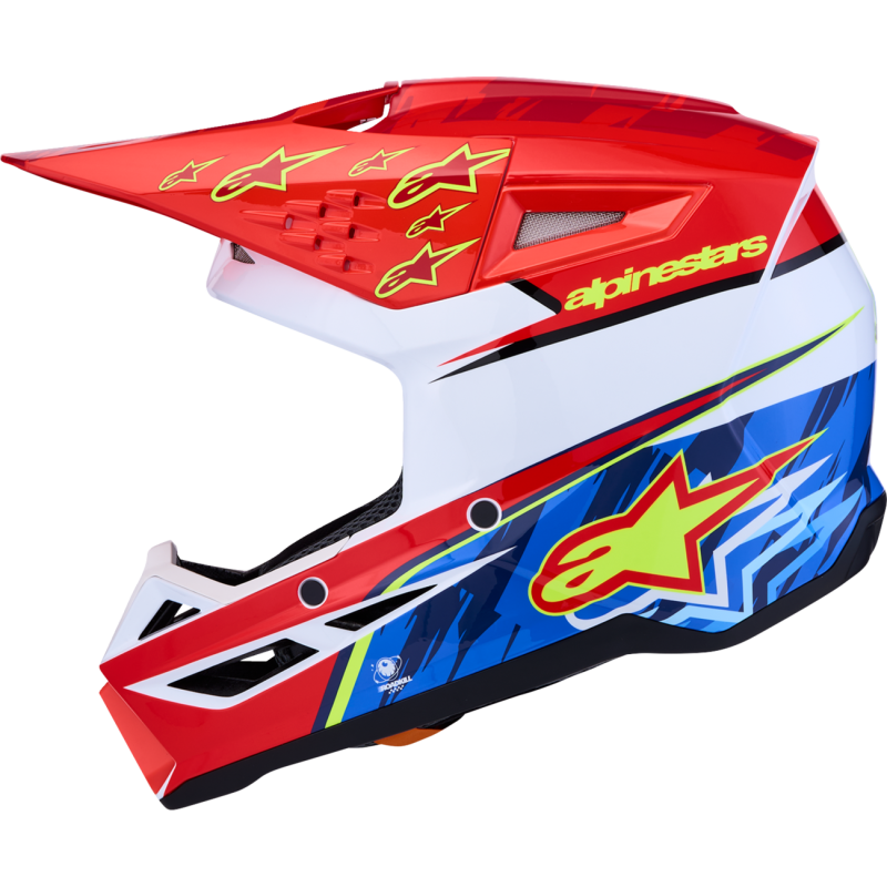 Alpinestars S-M3 Supertech Falcon Helmet - Red/White/Blue - Size L