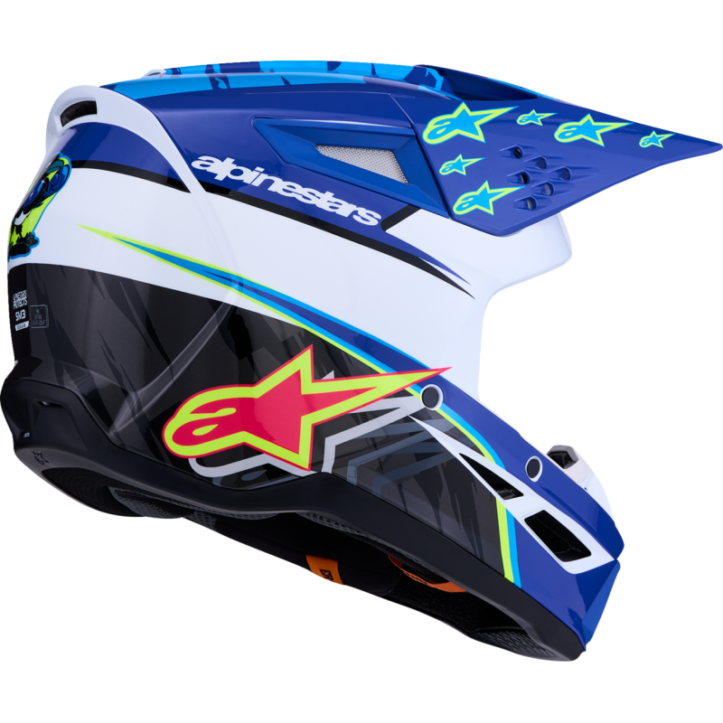 Alpinestars S-M3 Supertech Falcon Helmet - Blue/Black/Pink - Size L
