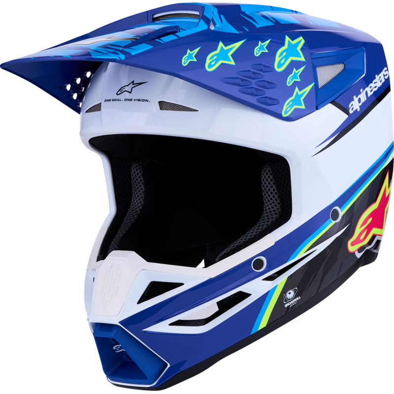 Alpinestars S-M3 Supertech Falcon Helmet - Blue/Black/Pink - Size XL