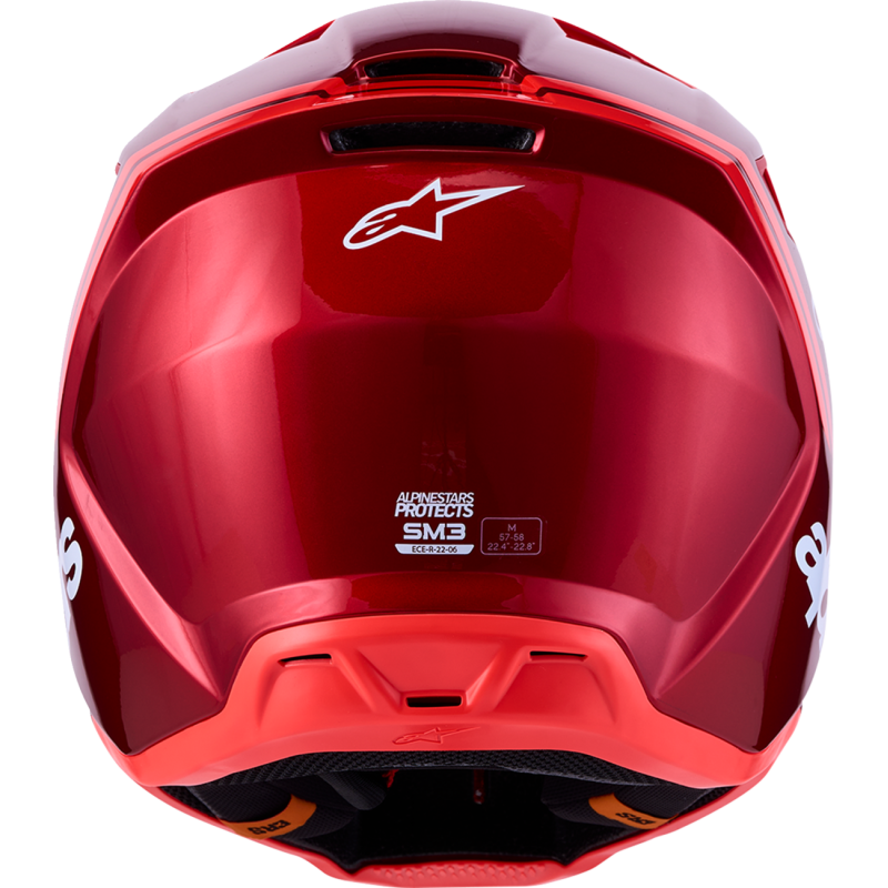 Alpinestars S-M3 Supertech Helmet - Radium - Red/White - Size S