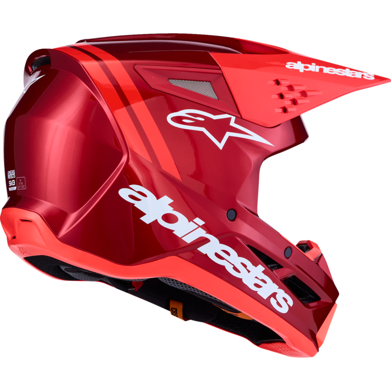 Alpinestars S-M3 Supertech Helmet - Radium - Red/White - Size M