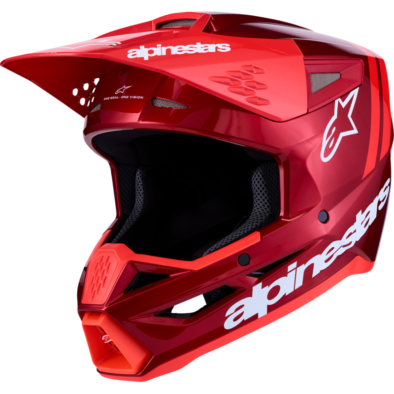 Alpinestars S-M3 Supertech Helmet - Radium - Red/White - Size L