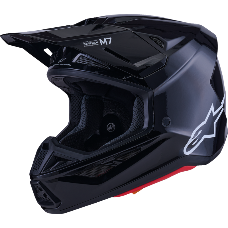 Alpinestars S-M7 Solids Helmet - Black Glossy - Size M
