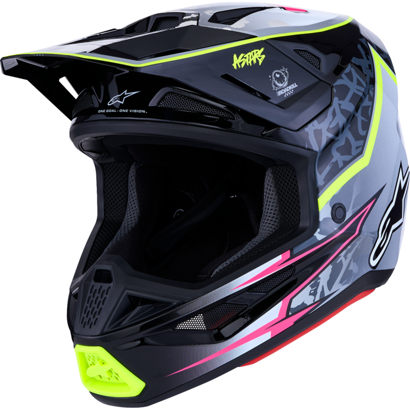 Alpinestars S-M7 Blaster Helmet - Black/Gray/Fluo Yellow - Size L