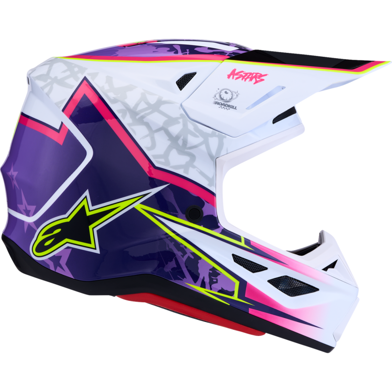 Alpinestars S-M7 Blaster Helmet - Purple/Pink/White - Size L