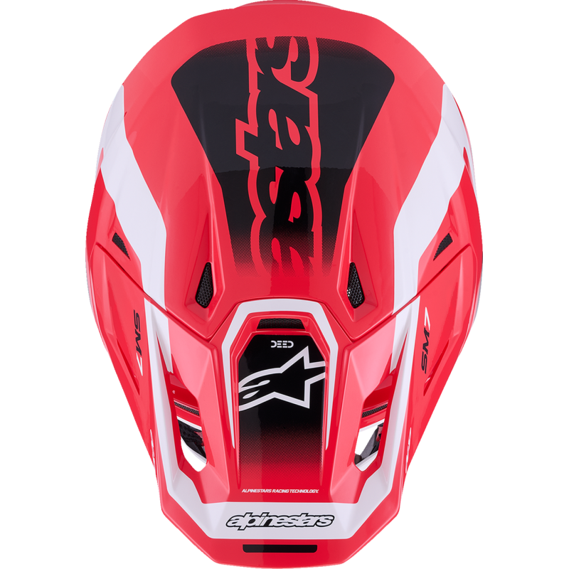 Alpinestars S-M7 Helmet - Deed, Red/Black/White - Size L