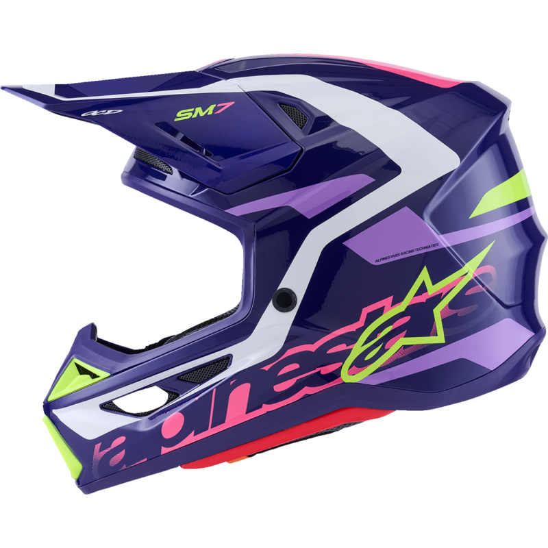 Alpinestars S-M7 Helmet - Deed, Purple/Pink - Size L