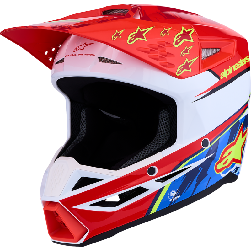 Alpinestars SM3 Youth Helmet - Falcon, Red/White/Blue, Size L