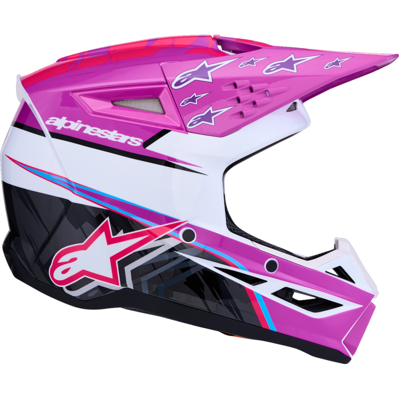Alpinestars SM3 Youth Helmet - Falcon, Purple/White/Pink, Size S