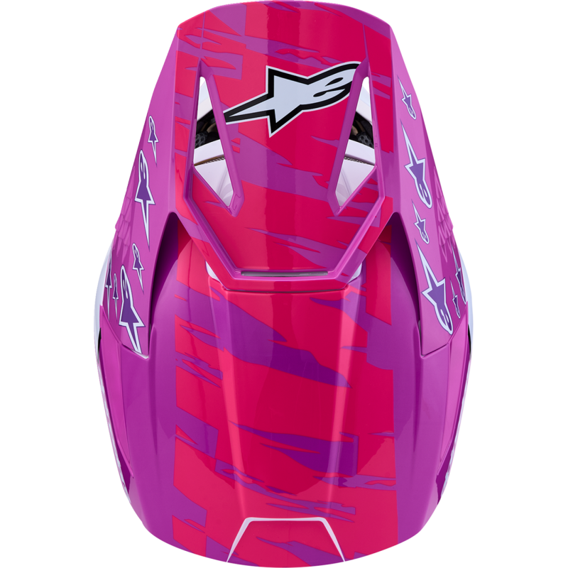 Alpinestars SM3 Youth Helmet - Falcon, Purple/White/Pink, Size M