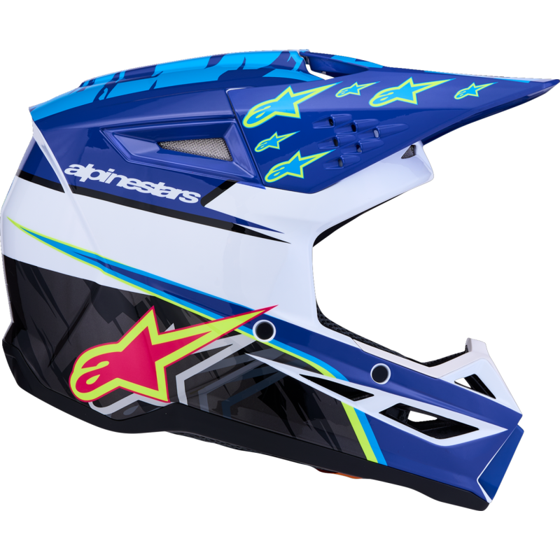Alpinestars SM3 Youth Helmet - Falcon, Blue/Black/Pink, Size M