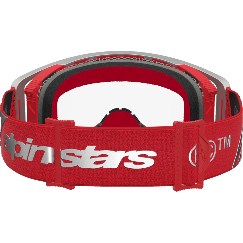 Alpinestars Supertech Goggles - Dura Air Fluid Red/Silver (Clear Lens)