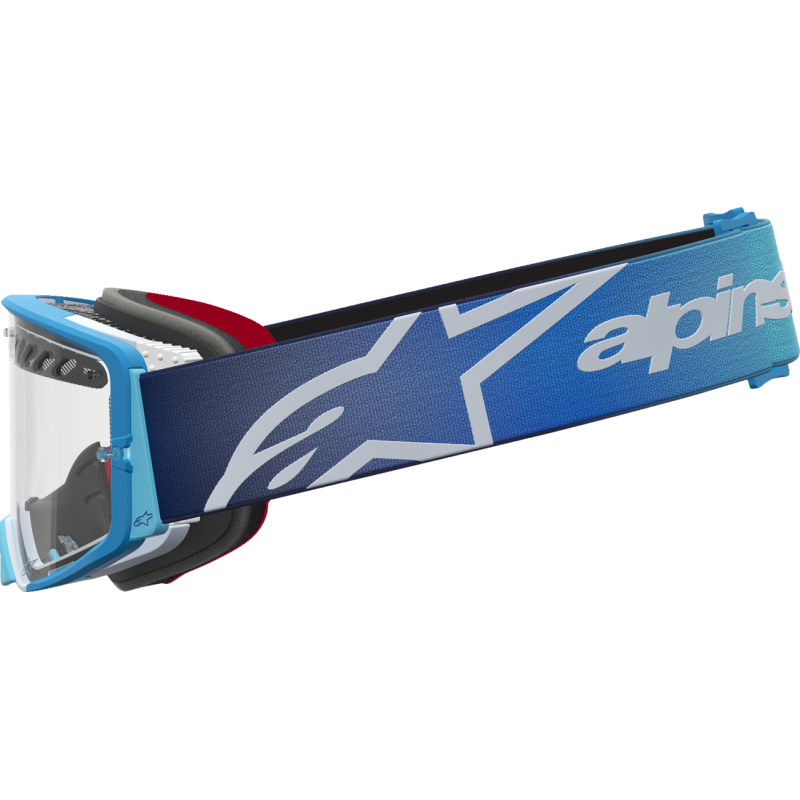 Alpinestars Supertech Goggles - Dura Air Blue Fade/Silver (Clear Lens)