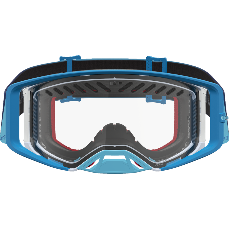 Alpinestars Supertech Goggles - Dura Air Blue Fade/Silver (Clear Lens)