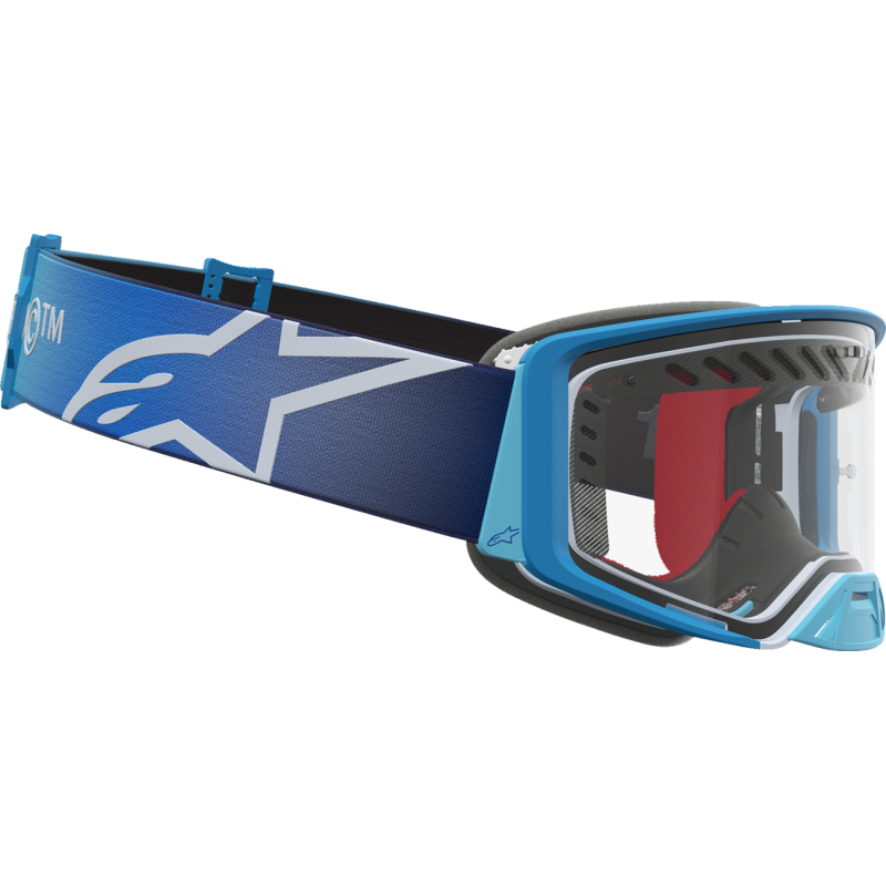 Alpinestars Supertech Goggles - Dura Air Blue Fade/Silver (Clear Lens)