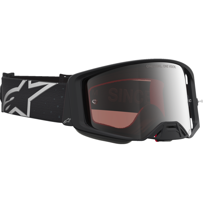 Alpinestars Supertech Goggles - Vesta Black Matte/Silver (Mirror Silver Lens)