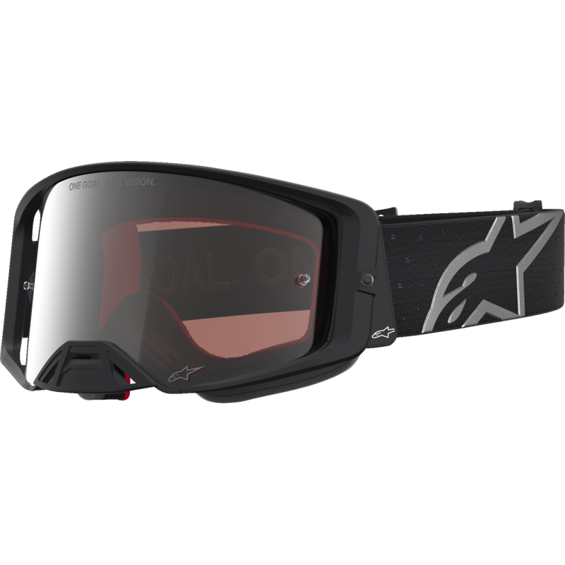 Alpinestars Supertech Goggles - Vesta Black Matte/Silver (Mirror Silver Lens)