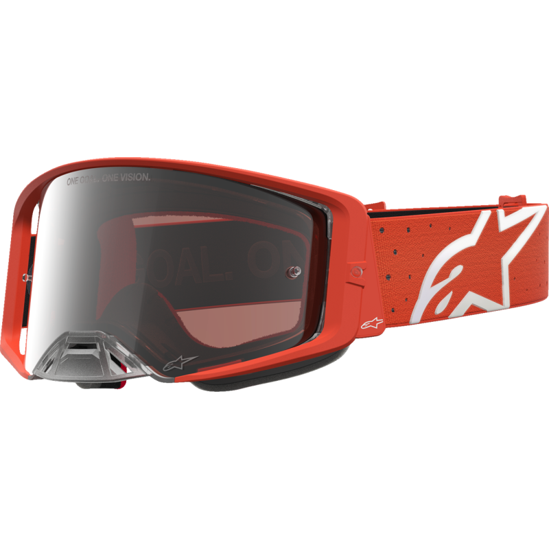 Alpinestars Supertech Goggles - Vesta Orange/Silver (Mirror Silver Lens)