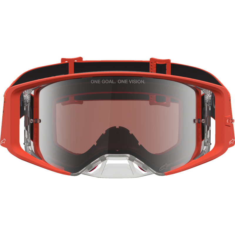 Alpinestars Supertech Goggles - Vesta Orange/Silver (Mirror Silver Lens)