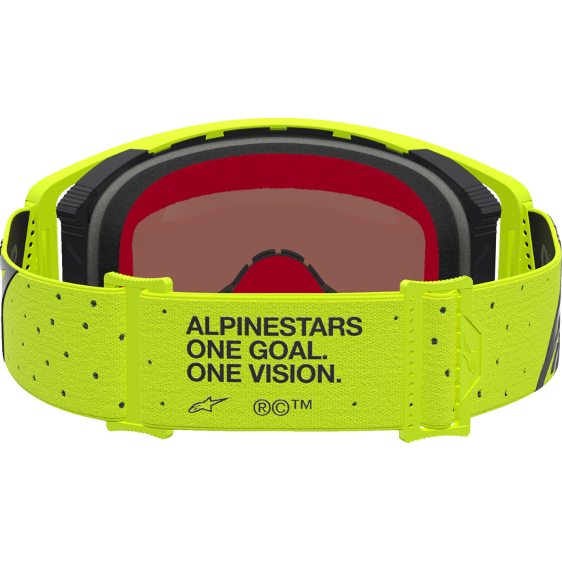Alpinestars Supertech Goggles - Vesta Fluo Yellow/Black (Mirror Red Lens)