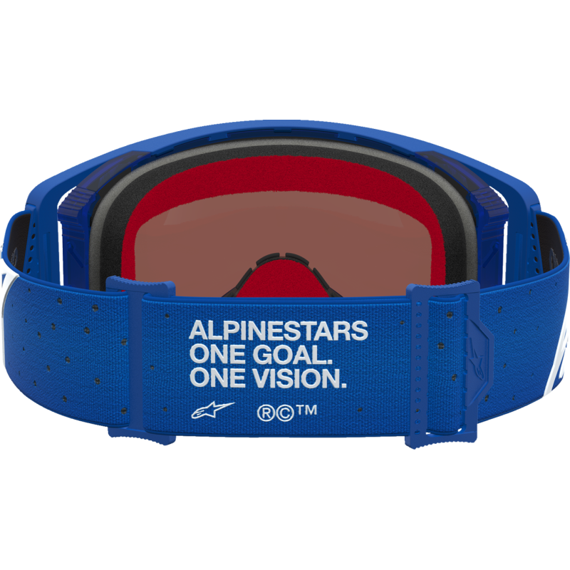 Alpinestars Supertech Goggles - Vesta Blithe Blue/White (Mirror Blue Lens)