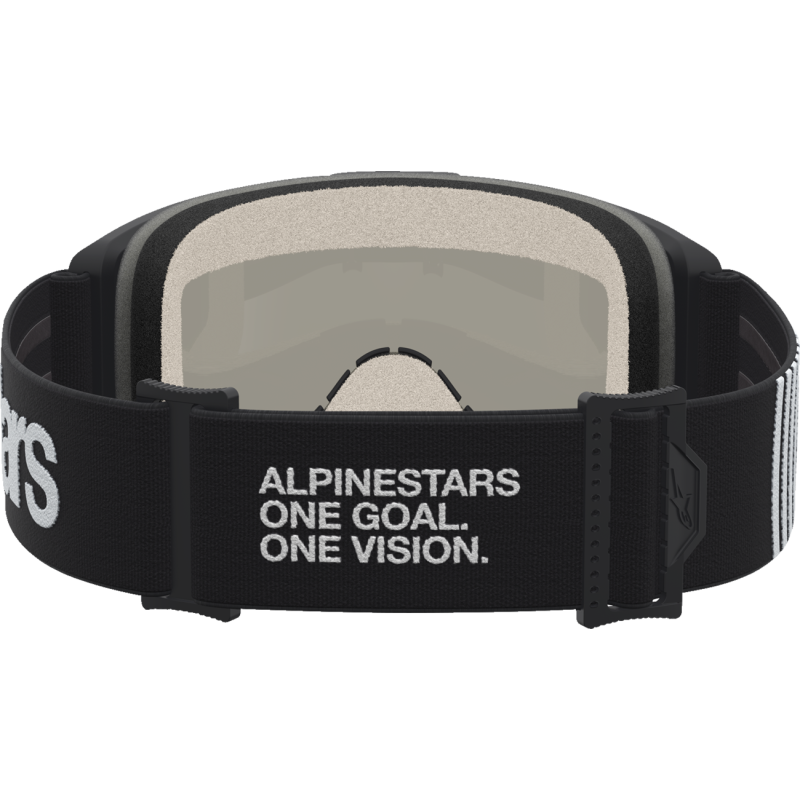 Alpinestars Vision 5 Goggles - Hone Black/White (Mirror Gold Lens)