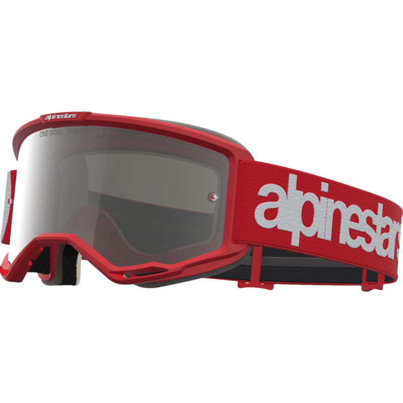 Alpinestars Vision 5 Goggles - Hone Red/Silver (Mirror Silver Lens)
