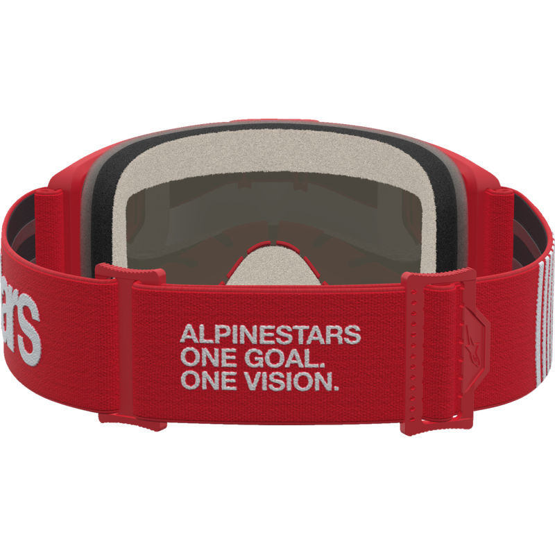 Alpinestars Vision 5 Goggles - Hone Red/Silver (Mirror Silver Lens)