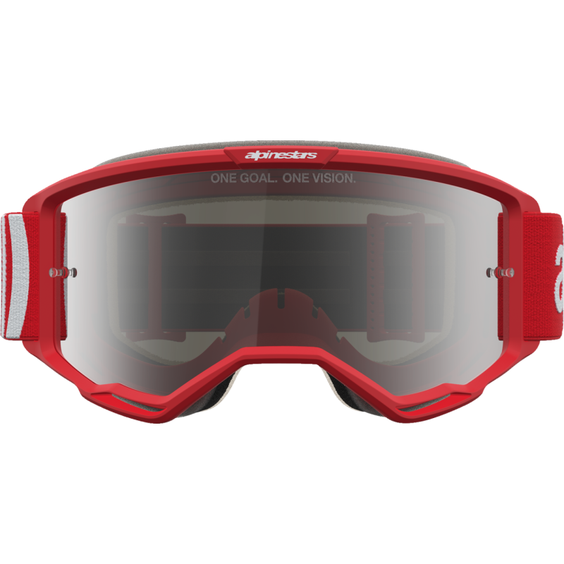 Alpinestars Vision 5 Goggles - Hone Red/Silver (Mirror Silver Lens)