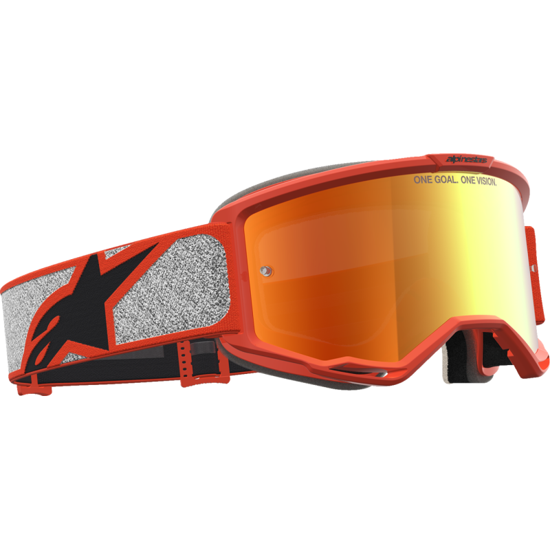 Alpinestars Vision 5 Goggles - Rora Silver/Orange (Mirror Red Lens)