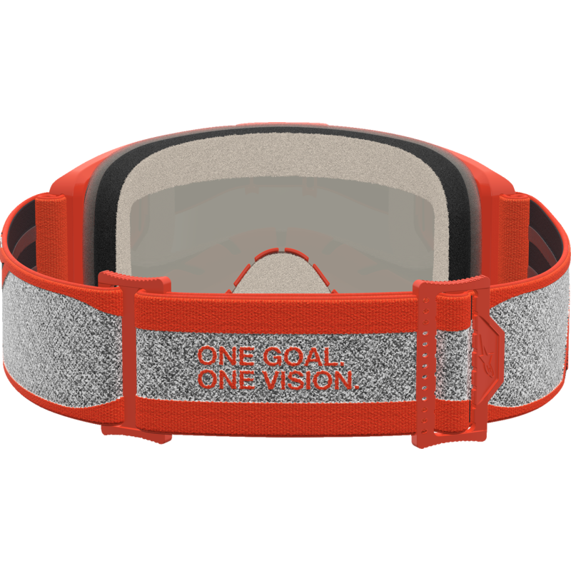 Alpinestars Vision 5 Goggles - Rora Silver/Orange (Mirror Red Lens)