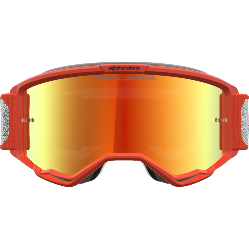 Alpinestars Vision 5 Goggles - Rora Silver/Orange (Mirror Red Lens)