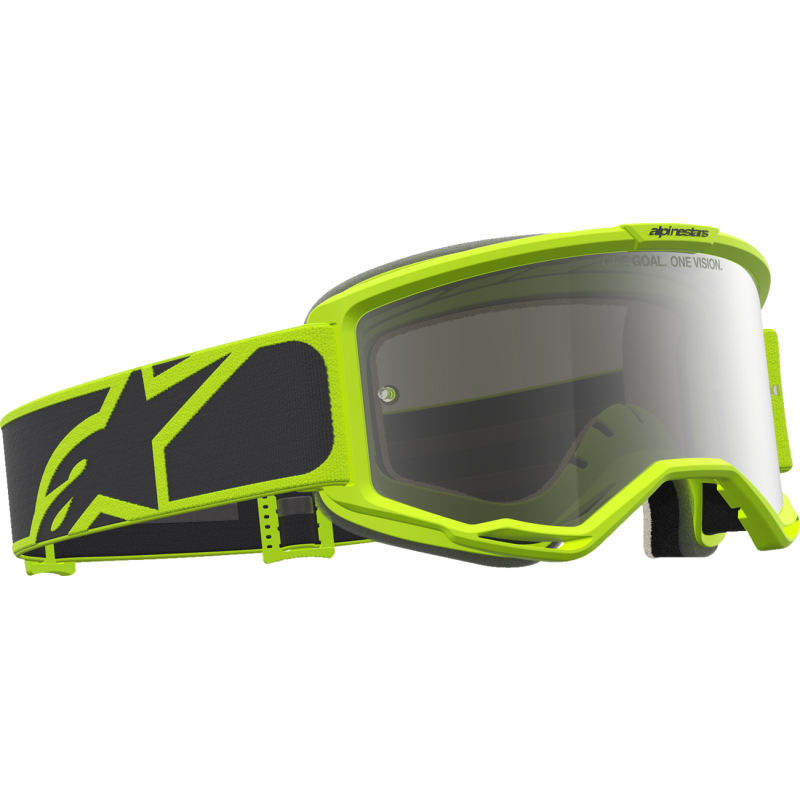 Alpinestars Vision 5 Goggles - Rora Black/Fluo Yellow (Mirror Silver Lens)