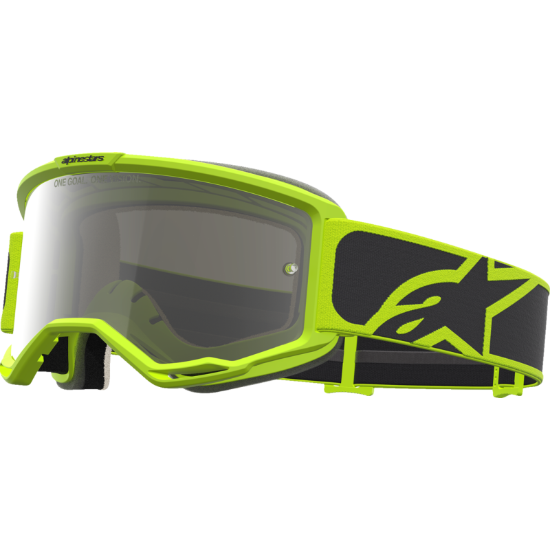 Alpinestars Vision 5 Goggles - Rora Black/Fluo Yellow (Mirror Silver Lens)