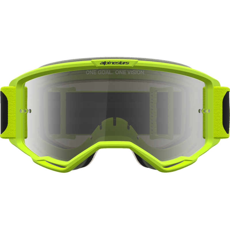 Alpinestars Vision 5 Goggles - Rora Black/Fluo Yellow (Mirror Silver Lens)