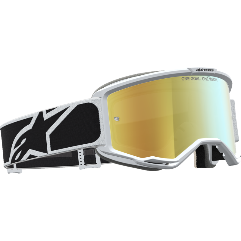 Alpinestars Vision 5 Goggles - Rora Black/White (Mirror Gold Lens)