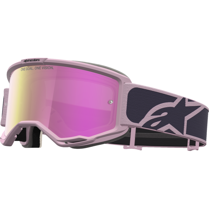 Alpinestars Vision 5 Goggles - Rora Graystone/Old Pink (Mirror Pink Lens)