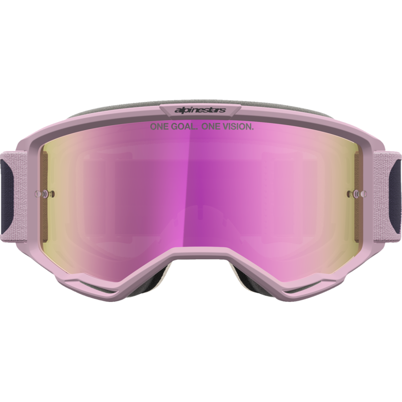 Alpinestars Vision 5 Goggles - Rora Graystone/Old Pink (Mirror Pink Lens)