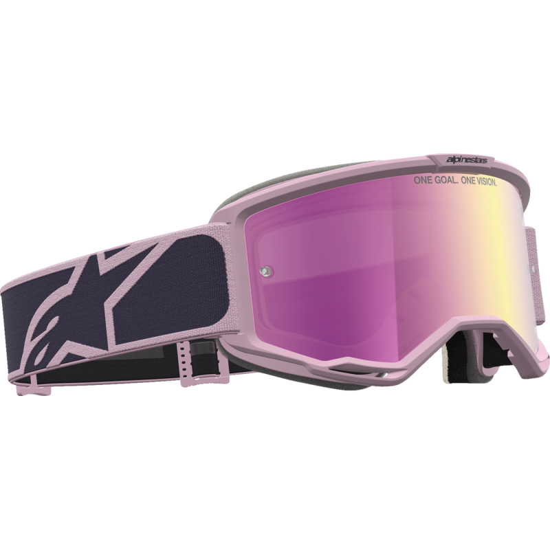 Alpinestars Vision 5 Goggles - Rora Graystone/Old Pink (Mirror Pink Lens)