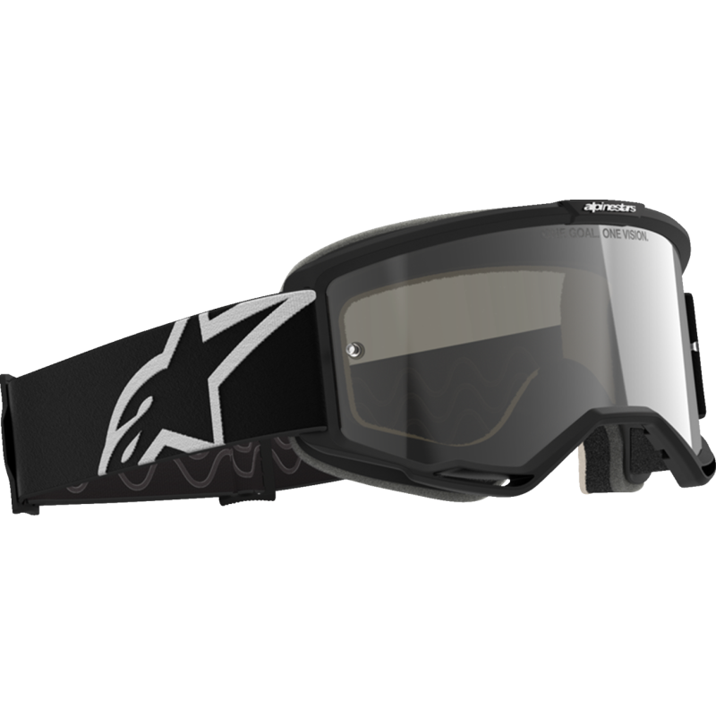 Alpinestars Vision 5 Goggles - Corp Black/White (Mirror Silver Lens)