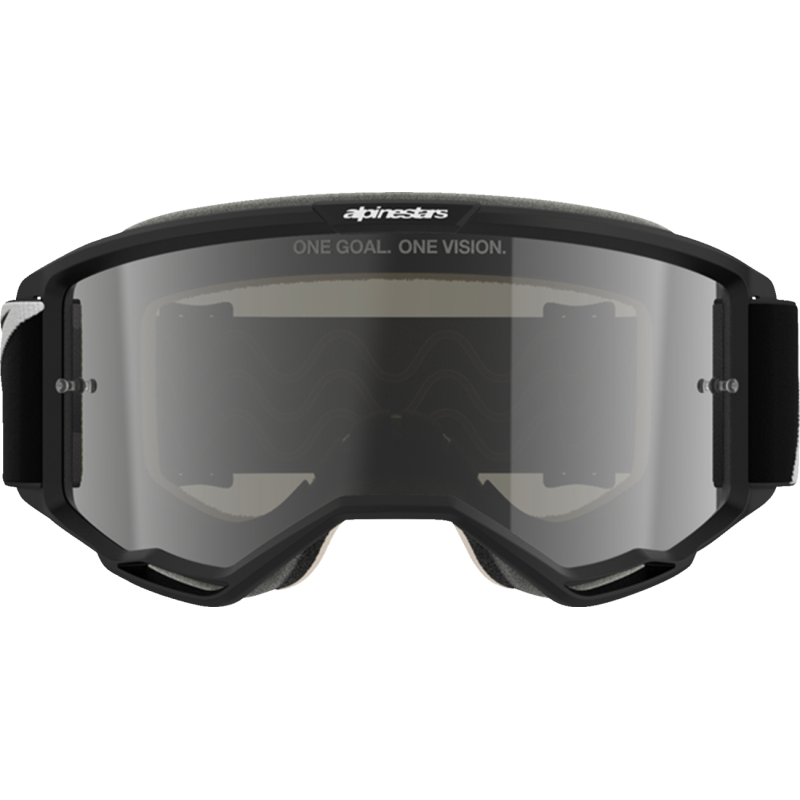 Alpinestars Vision 5 Goggles - Corp Black/White (Mirror Silver Lens)