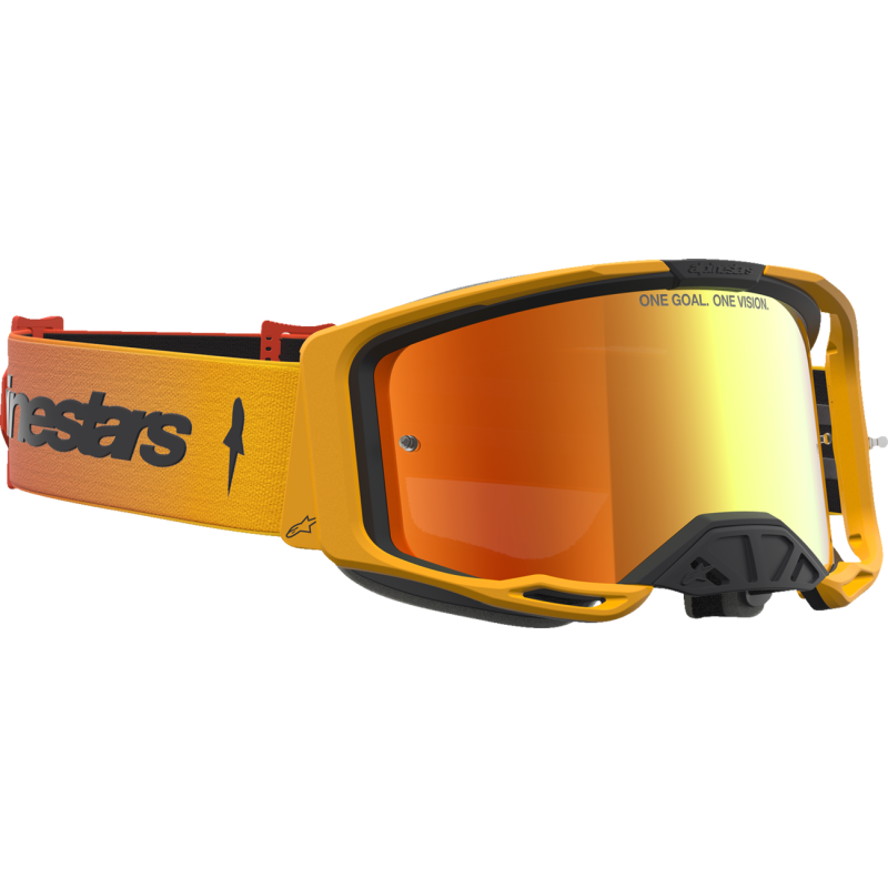 Alpinestars Vision 8 Goggles - Amber Fire Red/Black (Mirror Red Lens)